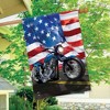 American Motorcycle Patriotic House Flag Summer Bike 28" x 40" Briarwood Lane - 4 of 4