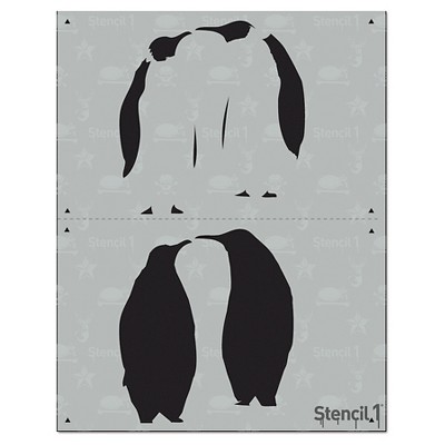 Stencil1 Penguins - Layered Stencil 8.5" x 11"