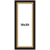 PosterPalooza | Panoramic Embellished Brown Picture Frame - UV Acrylic, Foam Board Backing, Hanging Hardware - 2 of 4