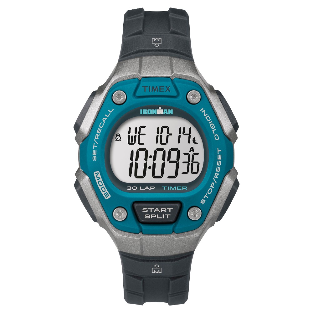 UPC 753048575787 product image for Women's Timex Ironman Digital 30 Lap Watch - Black/Blue | upcitemdb.com