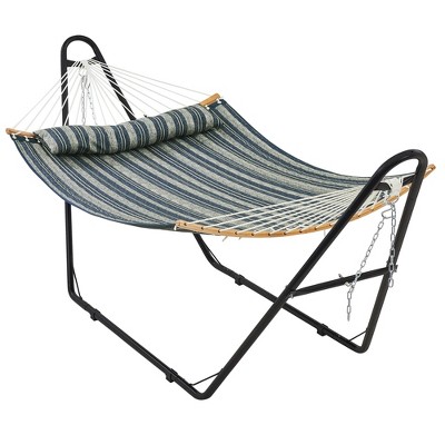 Yaheetech Padded Hammock with Universal Steel Stand for Outdoor Balconies, Porches, Patios