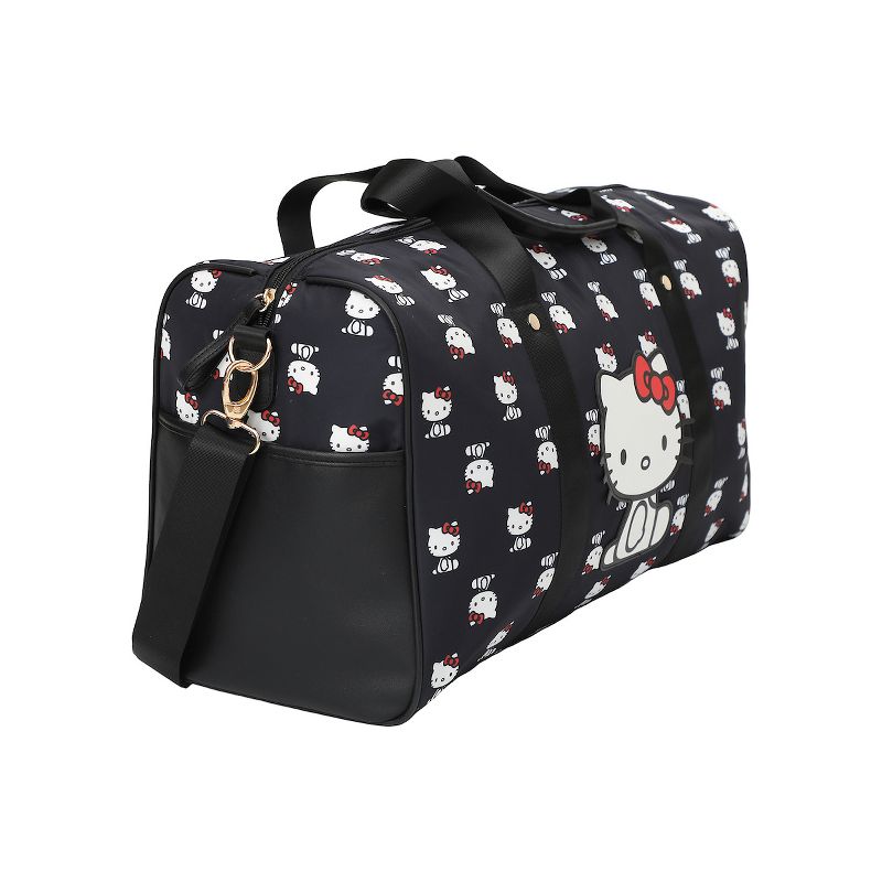 Hello Kitty AOP in Nylon with PU Accents Duffle Bag, 2 of 7