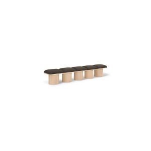 Meridian Furniture,Pavilion Boucle Fabric Bench - 1 of 4
