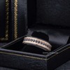 Jewelry Avalanche 2-tone Milgrain Rose Gold Tungsten Black CZ Eternity Mens Wedding Band, Comfort-fit, 8mm - 4 of 4