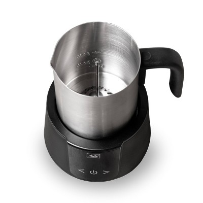 Compact Black and Stainless Steel Automatic Milk Frother