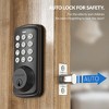 ZACHVO Keyless Entry Deadbolt Lock, Electric Door Locks with Keypads and Emergency Charging Port, Oil Rubbed Bronze - 4 of 4