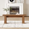 Tribesigns Wooden Entryway Bench, 47" Wood Dining Table Bench with Sturdy Frame for Kitchen Bedroom Living Room Hallway, Easy Assembly, - 4 of 4