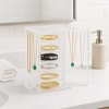 OnDisplay Clear Acrylic Jewelry Organizer Box with 6 Drawers and Side Hooks – Makeup, Necklace, and Accessory Storage for Dresser or Vanity - 4 of 4