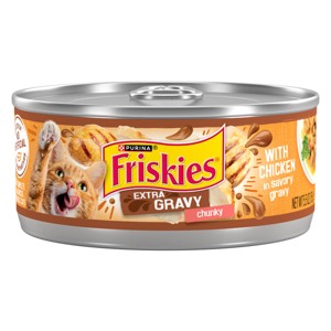 Purina Friskies Extra Gravy Chunky Wet Cat Food - 5.5oz - 1 of 4