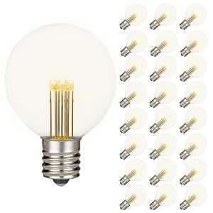 Novelty Lights G50 Globe Hanging LED String Light Replacement Bulbs E17 Intermediate Base 1 Watt - 1 of 4