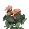 Unique Bargains Artificial Plants 5-Stem Rose Plastic 4.72"x4.72"x7.09" 1 Pcs - 4 of 4