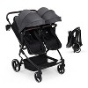 Garvee Side by Side Double Stroller for Twins, Lightweight Compact Foldable Baby Travel Stroller with High Landscape Seat - 3 of 4