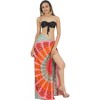 LA LEELA Women's Bikini Beach Wrap Swimwear Swim Cover Up Summer Wraps Swimsuit Beachwear Sarong Coverups Skirts for Women One Size Multi,Abstract - 2 of 4