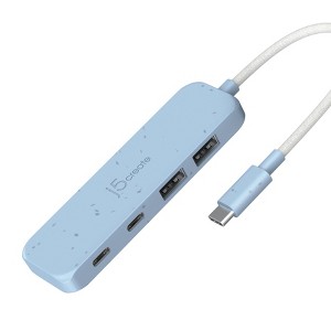 j5create Eco-Friendly USB-C® to 4-Port Type-C & Type-A Gen 2 Hub - 1 of 4
