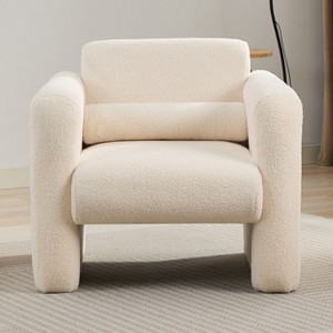 GDFStudio Jeremy  33.5“ Modern Accent  Armchair with Back and Pillow - 1 of 4