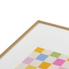 Iveta Abolina Eclectic Checker Check Cream Metal Framed Art Print - Deny Designs - 3 of 4