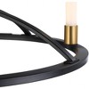 Artcraft Lighting Infiniti 4 - Light Chandelier in  Matte Black/Brass - 4 of 4