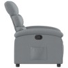 VidaXL Recliner Chair Light Gray Fabric - 4 of 4