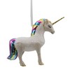 Kat + Annie 4.0 Inch White Glittered Rainbow Unicorn Ornament Mythical Lgtbq Tree Ornaments - 2 of 3