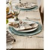 DII Fringe Placemat Set 6 Piece, Dark Green, 14.75" Dia - 4 of 4