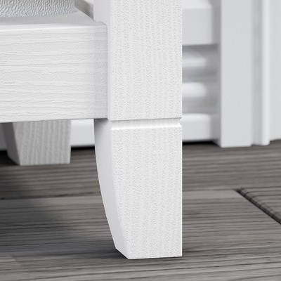 Pure White Oak 5-Shelf Adjustable Bookcase with X-Sides