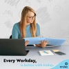 Enday 3 Ring Binder, Round Ring Pastel With Clear View Cover for Letter Size 8.5 x 11'' Paper & 2 Inside Pockets, 4 Pack - 3 of 4