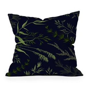 16"x16" Iveta Abolina Margaux Square Throw Pillow Blue - Deny Designs: Abstract Design, Removable Cover, Indoor Use - 1 of 4