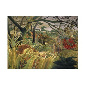 Trademark Fine Art - Henri Rousseau  Rousseau's Jungle V Canvas Art - 1 of 4