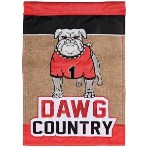 Dicksons Magnolia Garden Outdoor Flag Decoration For Garden, Yard, Or Walkway Standard 13 x 18, Weather Resistant Polyester, Bulldog Dawg Country - 1 of 1