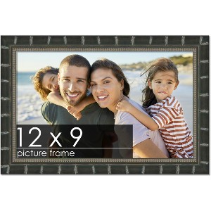 PosterPalooza | 12x9 Modern Bamboo Picture Frame, UV Acrylic, 5 Finishes - 1 of 4
