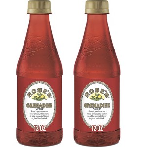 Rose’s Grenadine Syrup 2 Pack 12 OZ Bottle, | Perfect for Cocktails, Beverages, and Mixers - 1 of 4