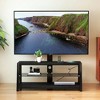 KTMBDW Universal Swivel TV Stand Base for 32–80 inch TVs, Height Adjustable Table Top TV Stand Mount with Tilt, Holds up to 180lbs - 2 of 4