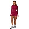 Anna-Kaci Active Women's Long Sleeve Zip-Up Athletic Jacket with Thumbholes and High Neckline - 2 of 4