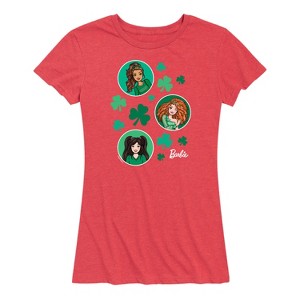 Women's - Barbie - St. Patrick's Day St. Paddys Collage Short Sleeve Graphic T-Shirt - 1 of 4