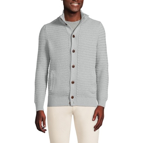 Lands End Men s Long Sleeve Drifter Mock Neck Cardigan Target