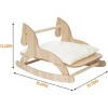 petour Horse Shape Rocking Chair Cat Bed Swing (Wood) - 2 of 4