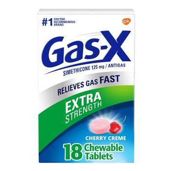 Gas-X Extra Strength Antigas Chewable Cherry Crème Tablets - 18ct