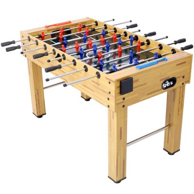 VisioGear Foosball Table, Foosball Table with Analog Scoring and Free Accessories for Family Game Rooms, Brown, 54"*29"*35"