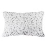 HomeRoots Set of Two 12" X 20" White and Gray Faux Fur Lumbar Throw Pillows - 4 of 4