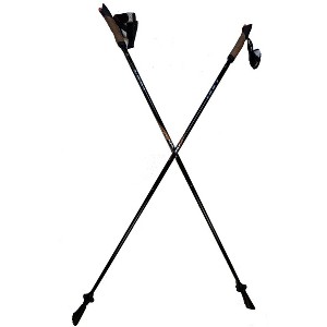 LEKI Nordic Walking Onyx Carbon Series Walking Pole Black/Orange 115cm - 1 of 4