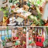 ROBOTIME DIY Miniature Wooden DollHouse Kit with Furniture Model Building Set Birthday Gift for Child Adult, Multicolored, 8.7"*7.5"*8.3" - 4 of 4