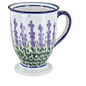 Blue Rose Polish Pottery 14C WR Unikat Pedestal Mug - 1 of 1