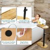 Angel Sar C-Shaped Bathtub Tray Table, Adjustable Height 360° Rotatable Desktop, Freestanding Bath Caddy for Tub Sofa - 2 of 4