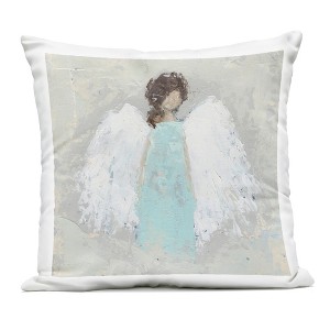Stupell Industries Soft Angel Impression Outdoor Decorative Throw Pillow, 18 x 18 - 1 of 3