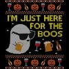 Men's Design By Humans Funny Here For The Boos Ugly Halloween Sweater By DragonTee T-Shirt - image 2 of 4