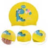 Unique Bargains Kid's Knitted PU Cartoon Dinosaur Swim Cap 1 Pc - 3 of 4