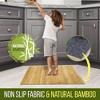 SereneLife Bamboo Bathroom Floor Mat, Waterproof and Non-Slip, Roll-up Carpet Style - 23.6" x 15.8" (SLFBMT20) - 4 of 4