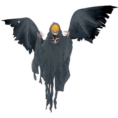 38" Halloween Animated Flying Reaper