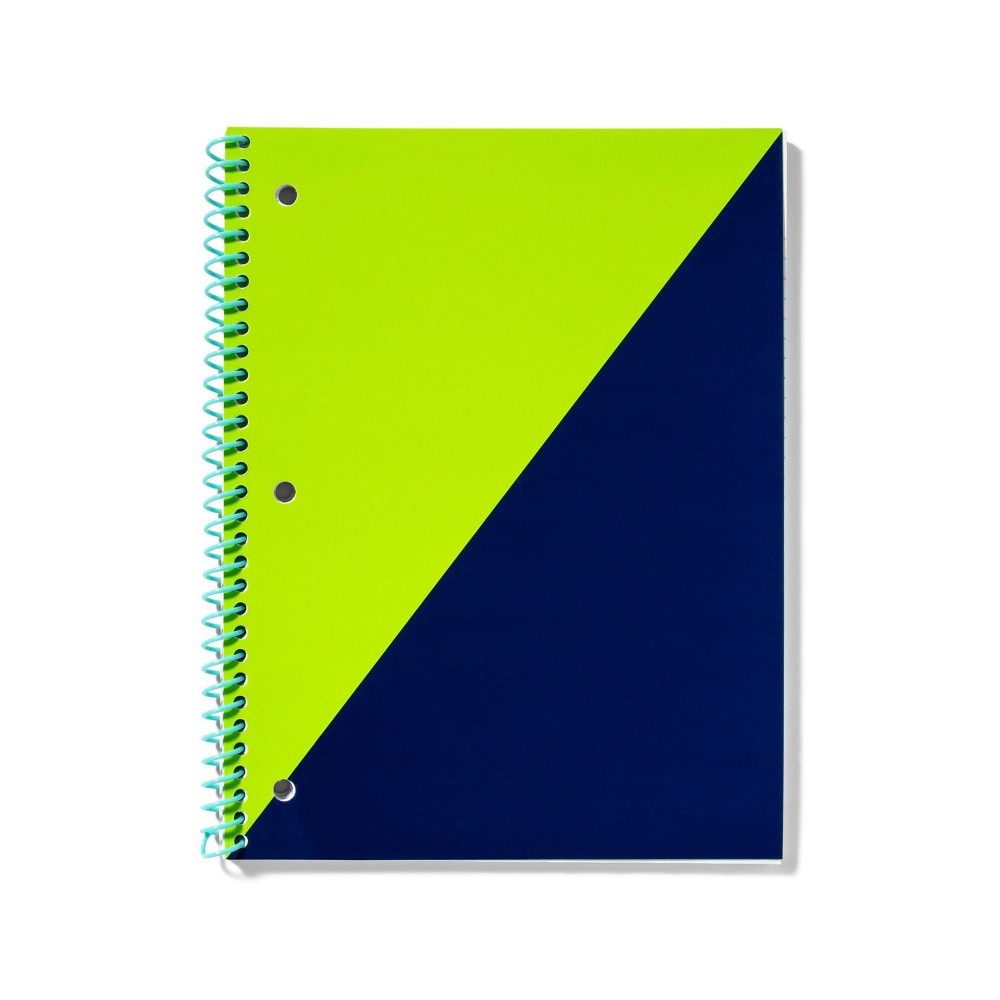 100 Sheets College Ruled Spiral Notebook Green Dark Blue - up & up™ 20 Count Assorted