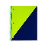 100 Sheets College Ruled Spiral Notebook Green Dark Blue - up & up™